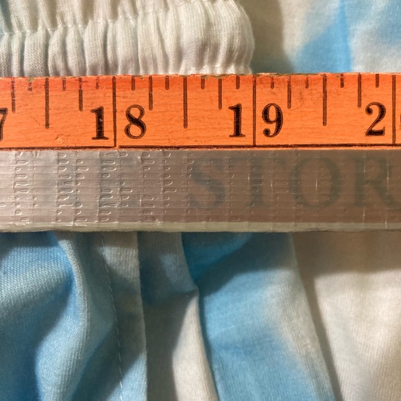 EUC Blue & White Tie Dye Cloud Pattern Lounge-Pant Joggers Size XXXL - Picture 10 of 11